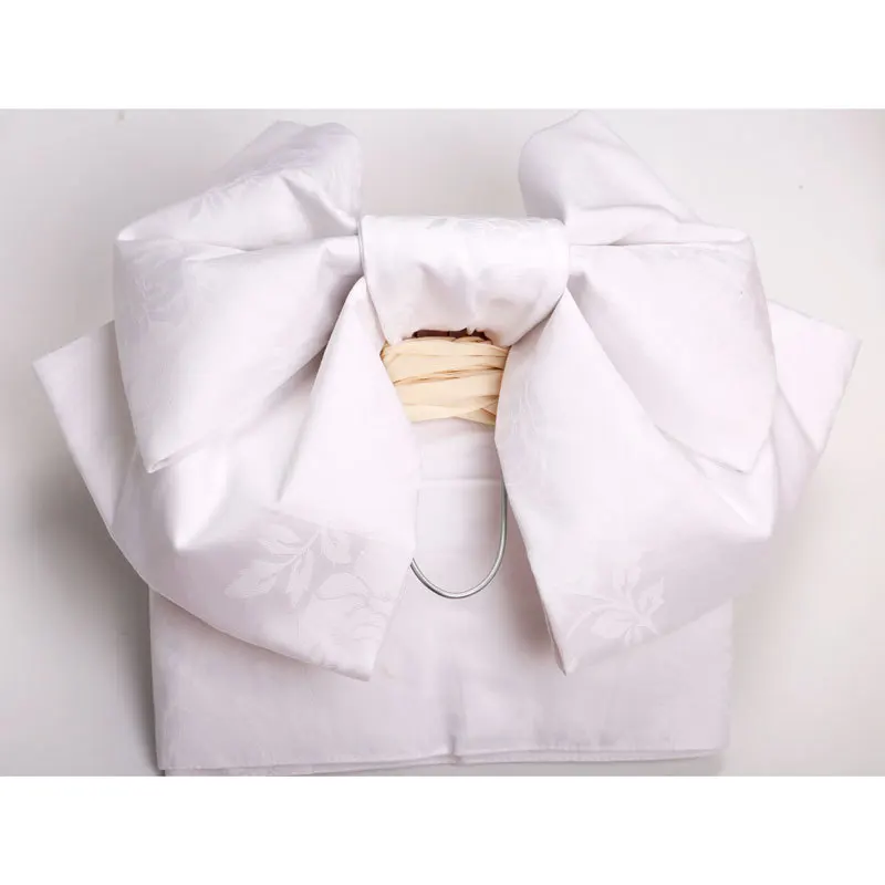 Japanese Crane Kimono Belt Cosplay Costumes Shaped Bow Waist Cover Kimono Bathrobe Waist Printed Flower Kimono Yakata Obi