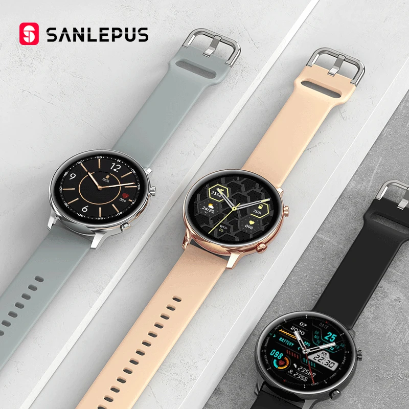 Новинка 2021 Смарт часы SANLEPUS с Bluetooth звонки MP3 музыка водонепроницаемые мужские и