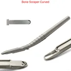 Инструмент-скребок для зубного имплантата, из нержавеющей стали, хирургический коллектор, изогнутый, 1 шт.