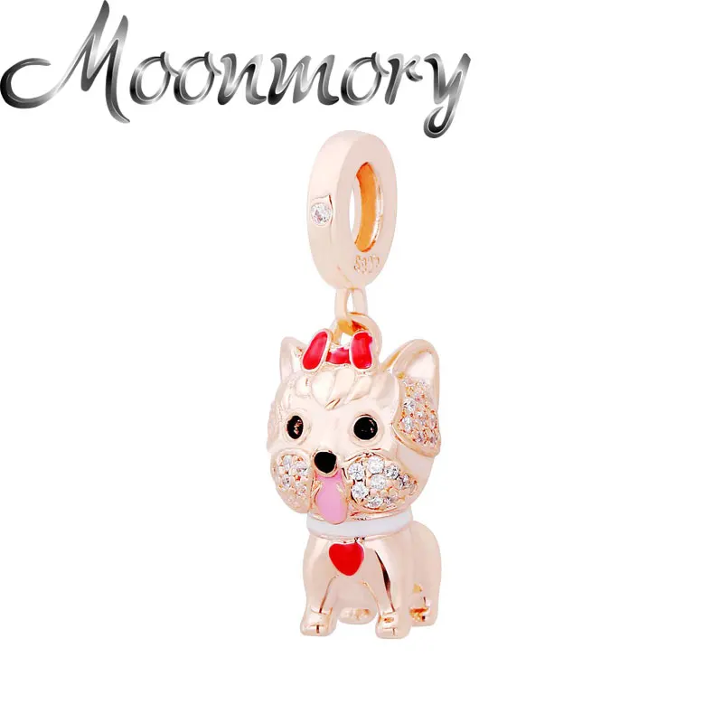 

Moonmory, Стерлинговое Серебро 925 пробы, милое сердце, кошка, амулеты, подходят для женщин, сделай сам, браслеты и браслет, популярные европейские Подвески из розового золота, ювелирные изделия