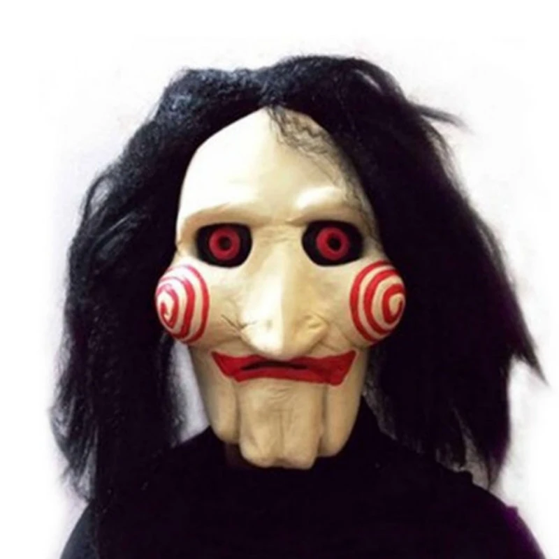 Halloween Party Full Mask Jigsaw Puppet Masks Scary Prop Unisex Cosplay Movie Saw Chainsaw Massacre Latex | Дом и сад
