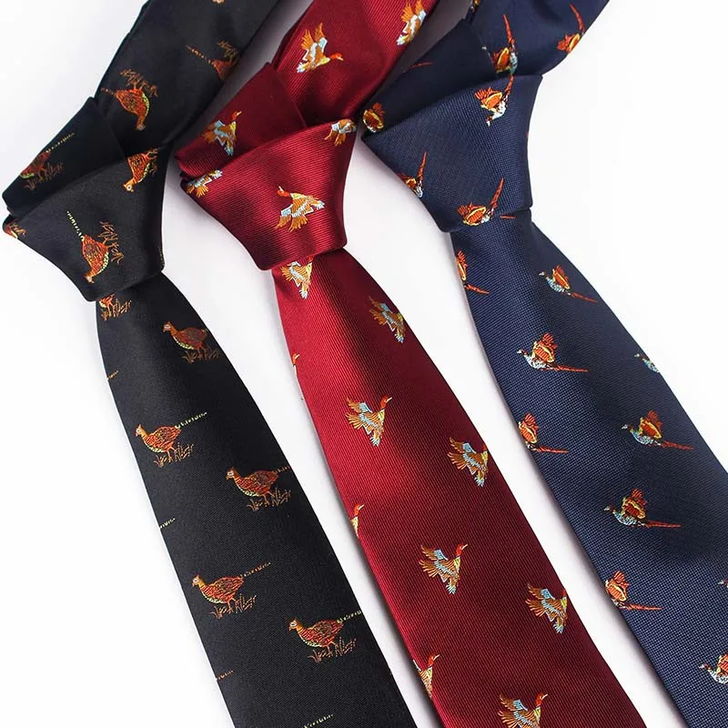 

Handmade Tie Fashion Men's Gifts Classic Trendy Yarn-dyed Jacquard Bird Flower Multi-color Casual Banquet Party Necktie