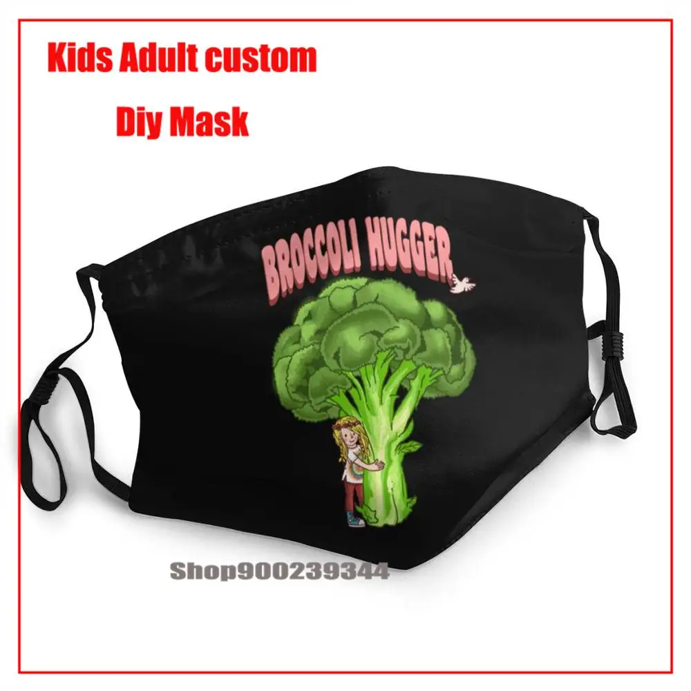 Маска для лица Broccoli Hugger для детей и взрослых мужчин и женщин, стиральная pm2.5 маска высокого качества, удобная, самая популярная маска для лица, пылезащитная маска в виде рта.