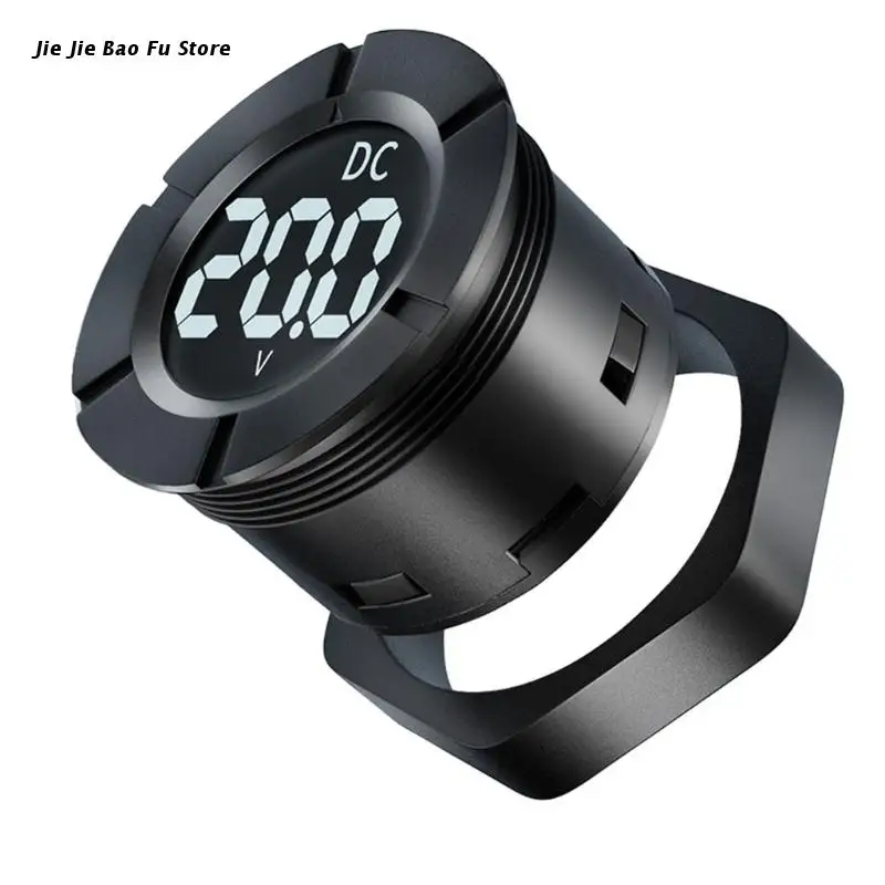 

Измеритель Напряжения E8BD, тестер с круглой панелью, с подсветкой, простой в эксплуатации, точный вольтметр ± 1%, постоянный ток 0-300 В, компактн...