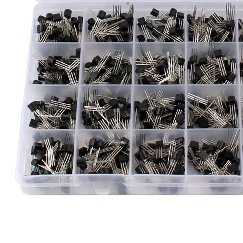

840PCS TO-92 24Values Transistor Assortment Kit BC327 BC337 BC547 Transistor 2N2222 3904 3906