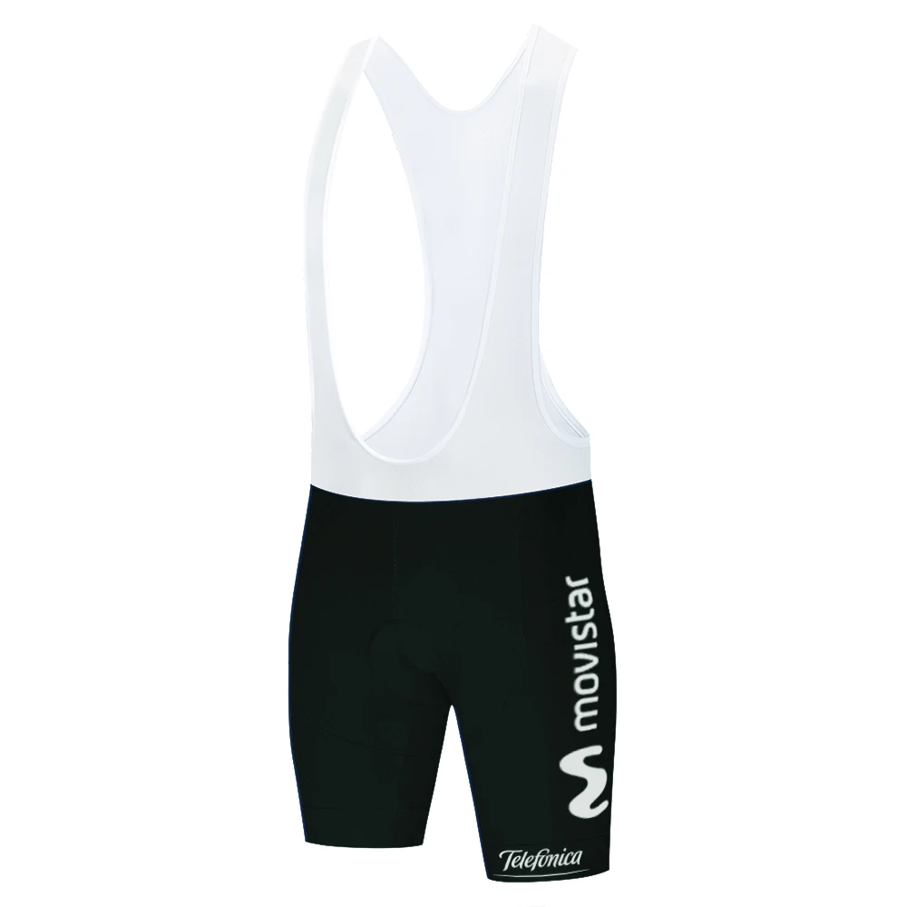 2020 Команда белого цвета Movistar pantaloncini ciclismo uomo silikone gel pad 9D велосипедный Костюм MTB