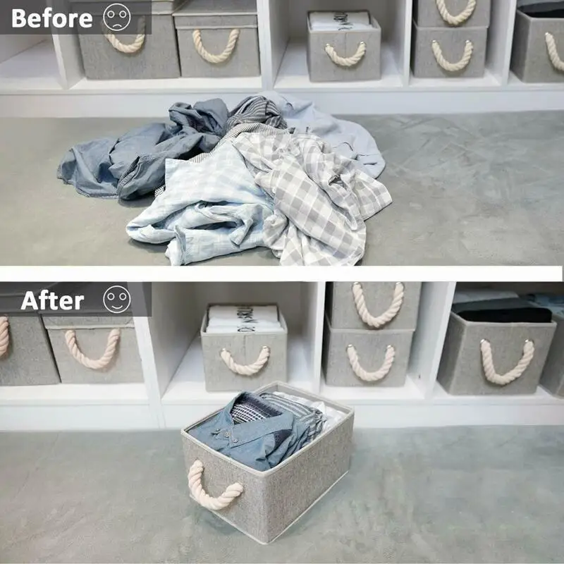 Foldable Storage Bag Clothes Blanket Closet Sweater Organizer Box Pouches Drawers Cloth Basket | Дом и сад