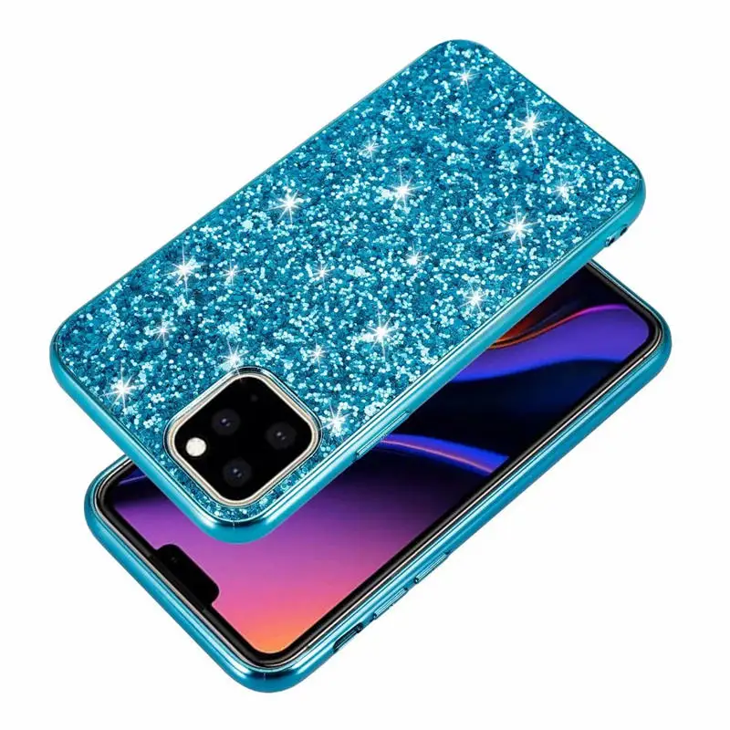 Чехол для iphone 11 i phone11 pro max Блестящий силиконовый чехол с блестками для iphone 11 с блестящими кристаллами