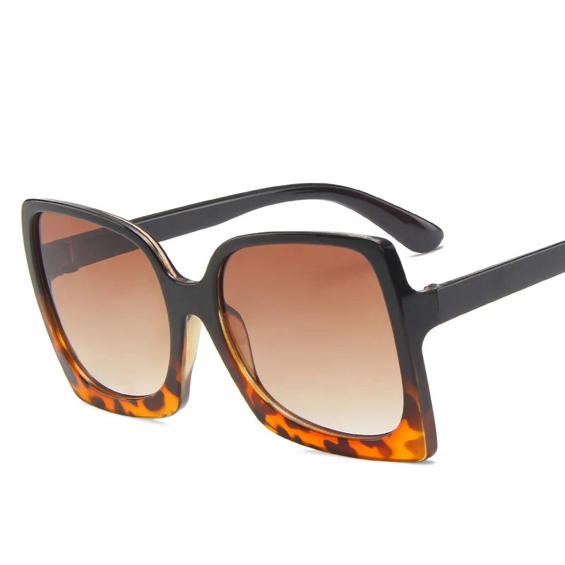 

New Oversized LeopardPrint Sunglasses Wholesale Europe And America Fashion Women Sun Shades