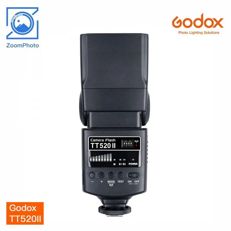 Вспышка для камеры Godox TT520II Внешняя вспышка GN33 433 МГц беспроводной прием Canon Nikon Pentax