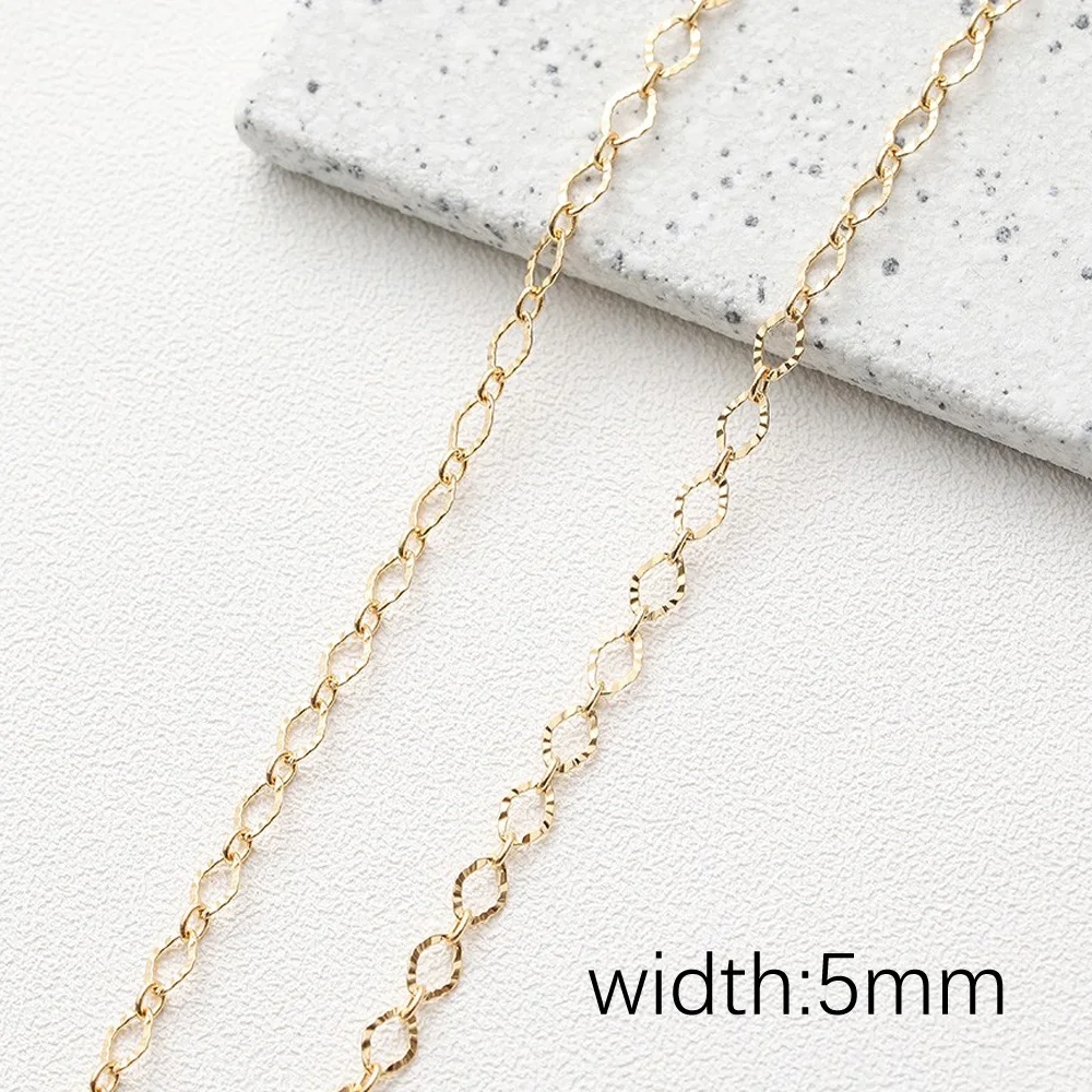 Цепочка из латуни для изготовления ювелирных изделий 1 м 14 к