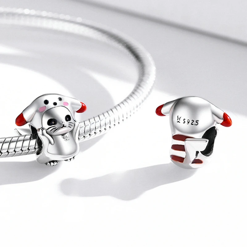 Подвеска из серебра 925 пробы в виде животного крокодила кошки хомяка | Украшения и