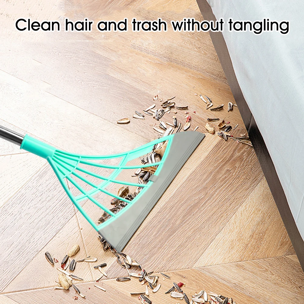 

Magic Wiper Broom Wipe Squeeze Silicone Mop For Wash Floor Multifunctional Clean Tools Telescopic Rod&Microfiber Handle Head