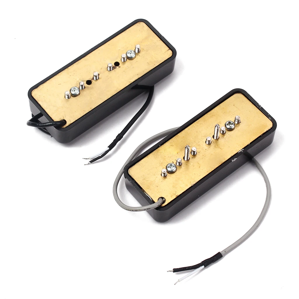2 шт. профессиональный черный Humbucker Пикап 50/60 мм полюс для гитары P90|Детали и