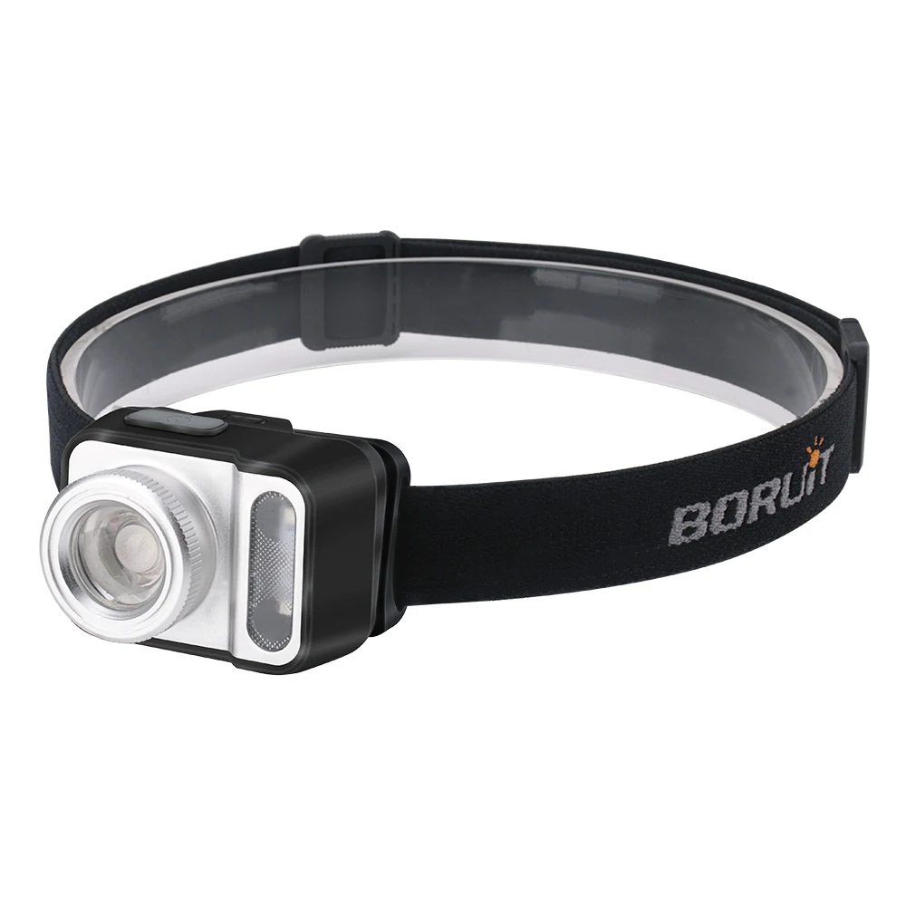 BORUiT B36 XP-G2+ 2*3030 красный светильник светодиодный налобный мини-фонарь 5-Режим масштабирования головной светильник AAA Батарея Головной фонарь для охоты, кемпинга светильник Инж