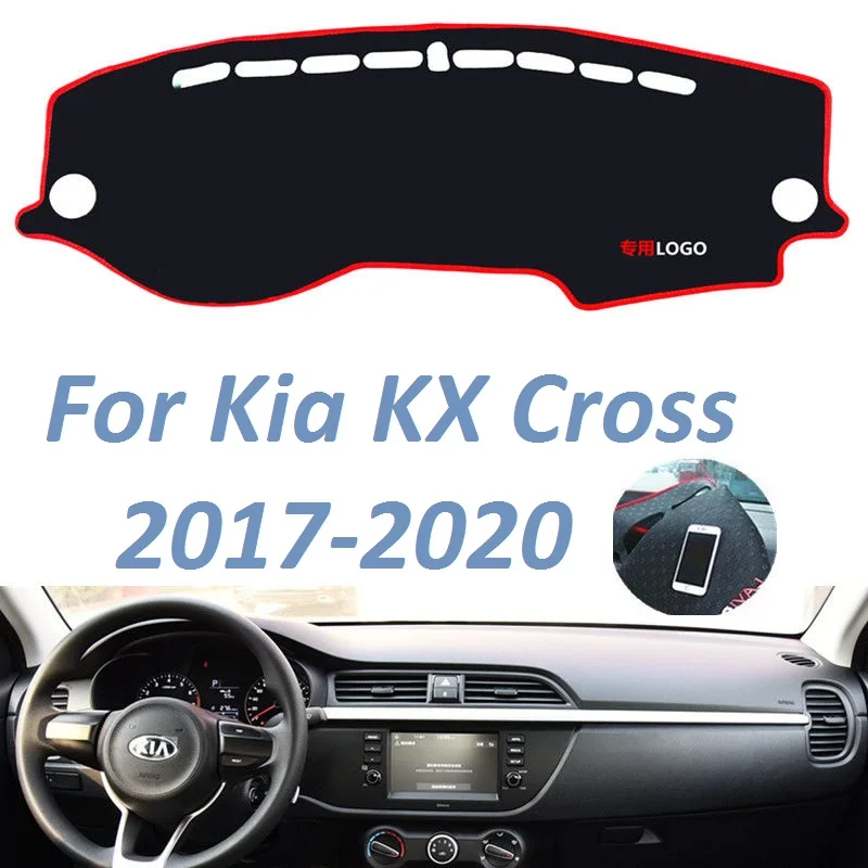 

Для Kia крест KX 2017 2018 2019 2020 левый и правый руль Нескользящие приборной панели крышки коврик инструмент ковры автомобильные аксессуары