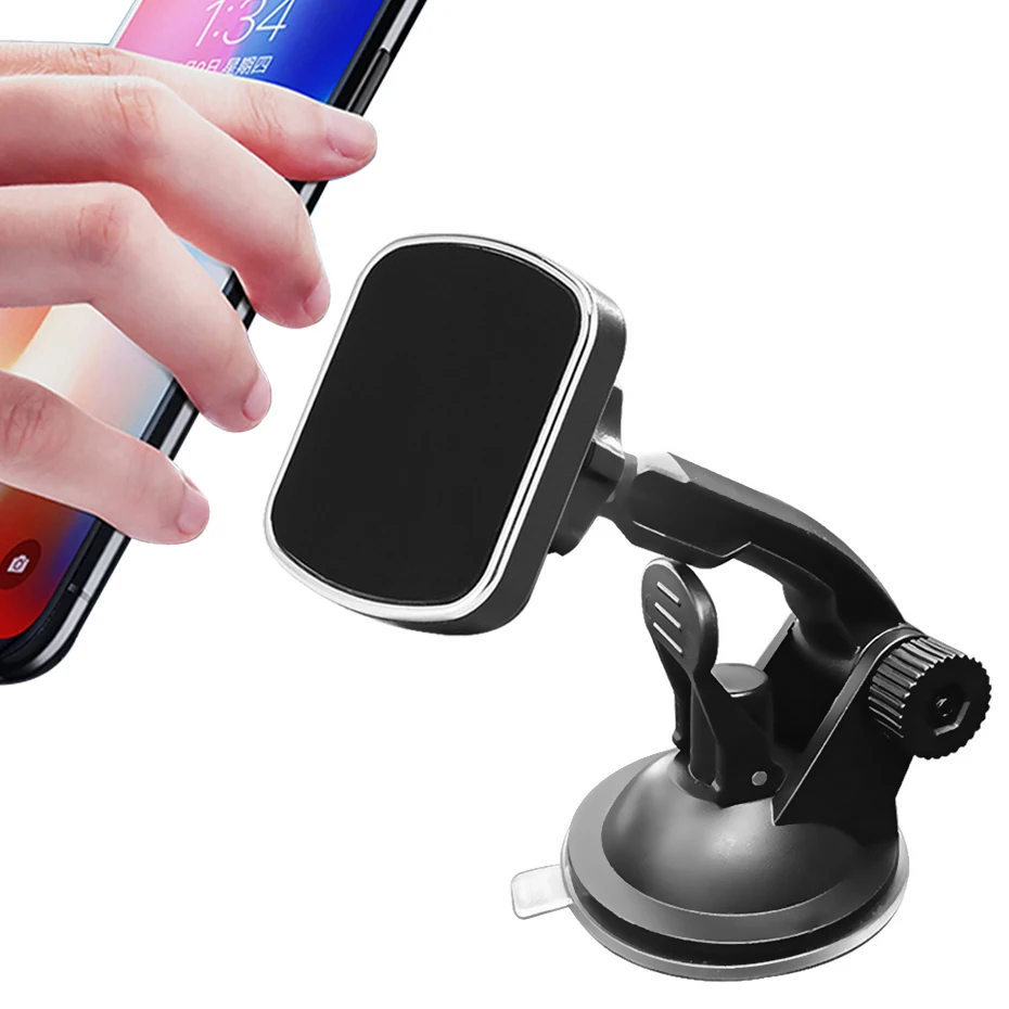 360 rotatable magnetic car phone holder stand magnet dashboard gps mobile cell mount support for iphone xiaomi samsung huawei free global shipping