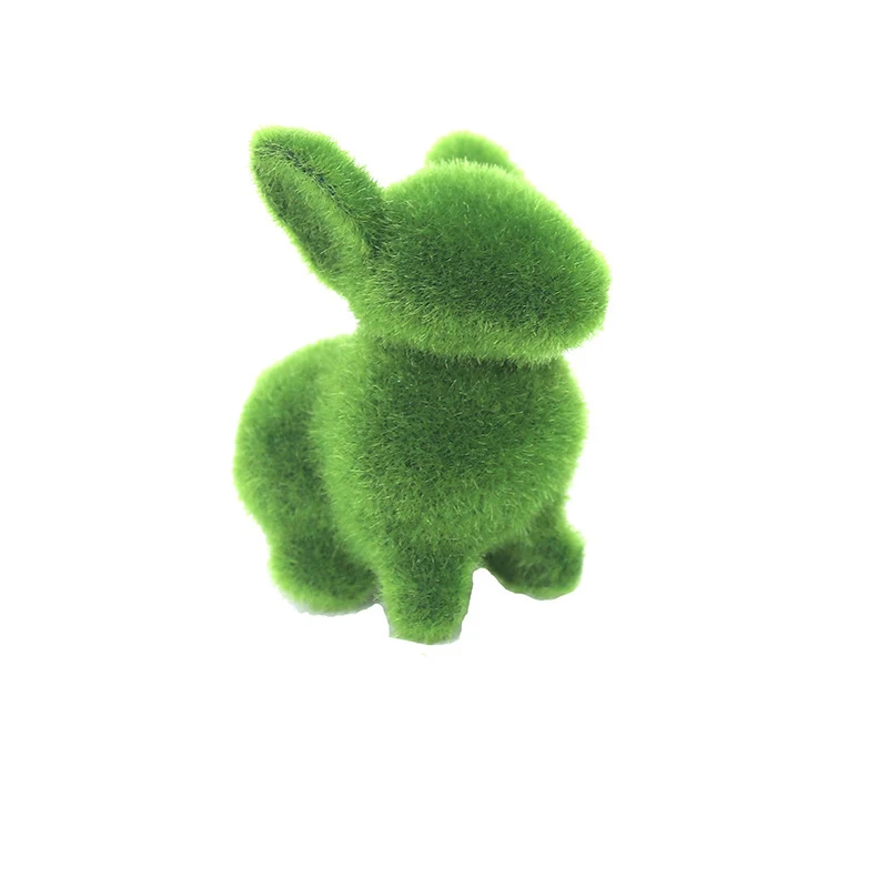 Милые украшения в форме животных имитация зеленой травы зеленых растений бонсай