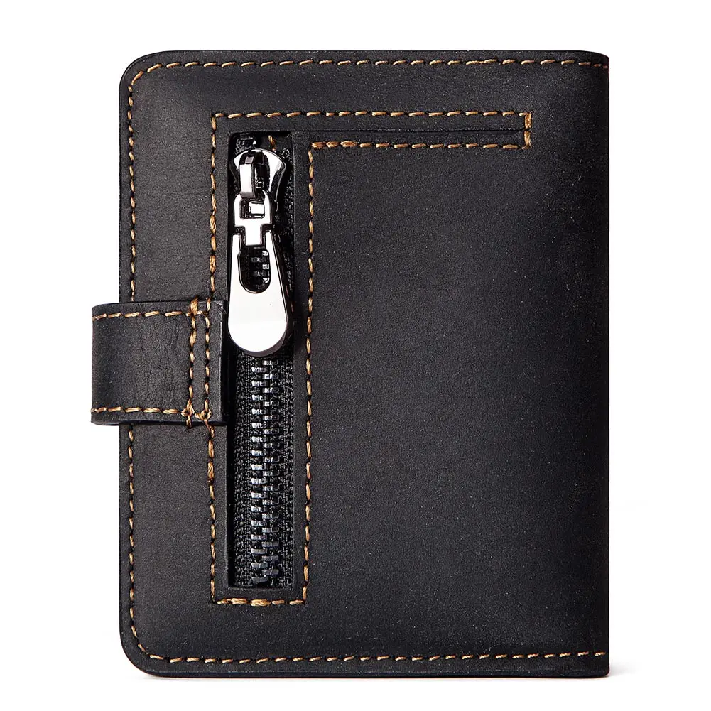 Short Rfid Men Thin Wallets Bank Credential Card Holder Slim Male Walet Zipper Hasp Purse Genuine Leather Passport Travel Bags | Багаж и