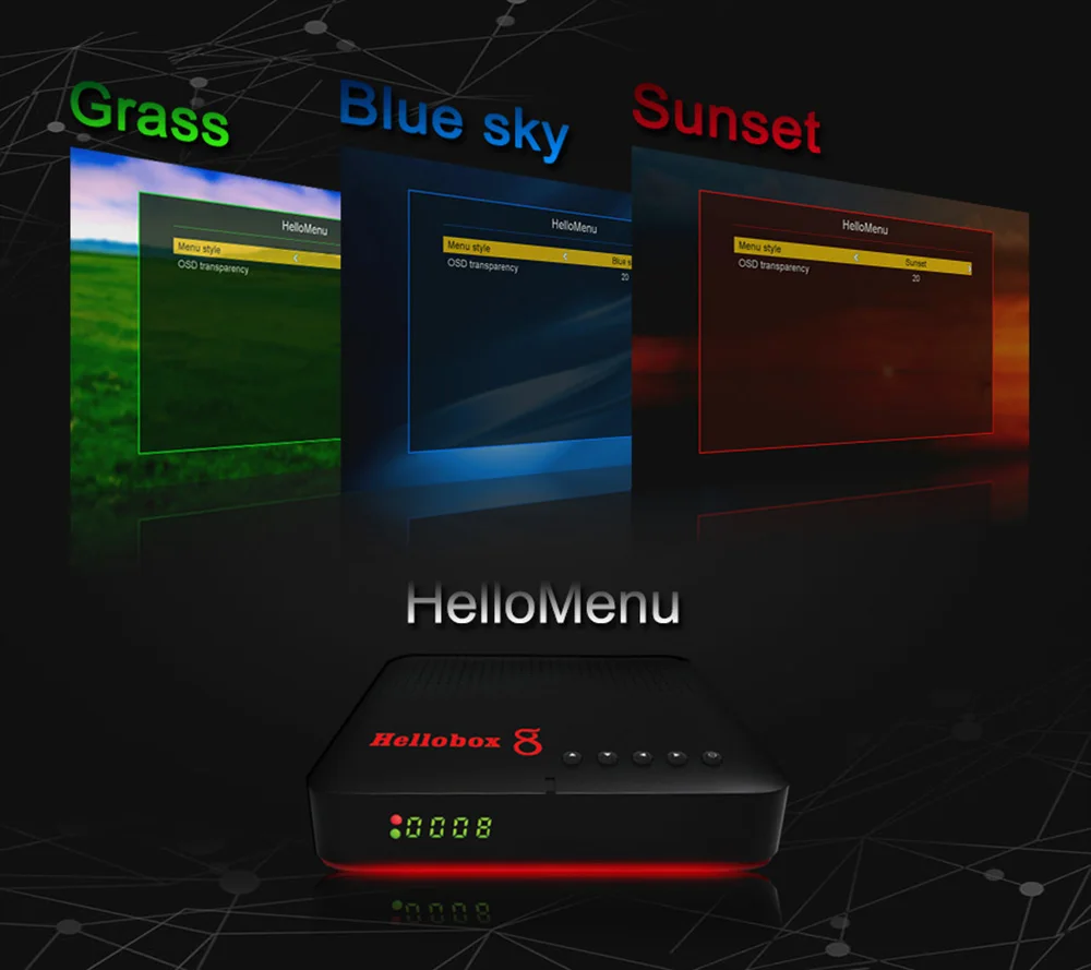 Новый спутниковый приемник Hellobox 8 ресивер стандарта DVB S2 комбинированный