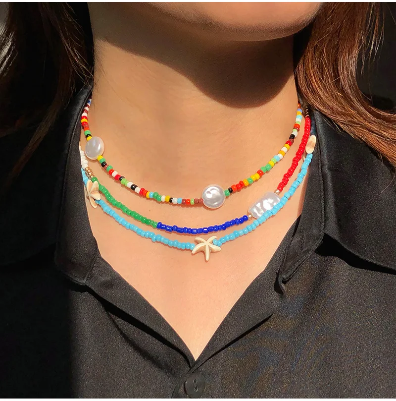 Diffone 2020 модное женское ожерелье летняя бижутерия в виде милой морской звезды