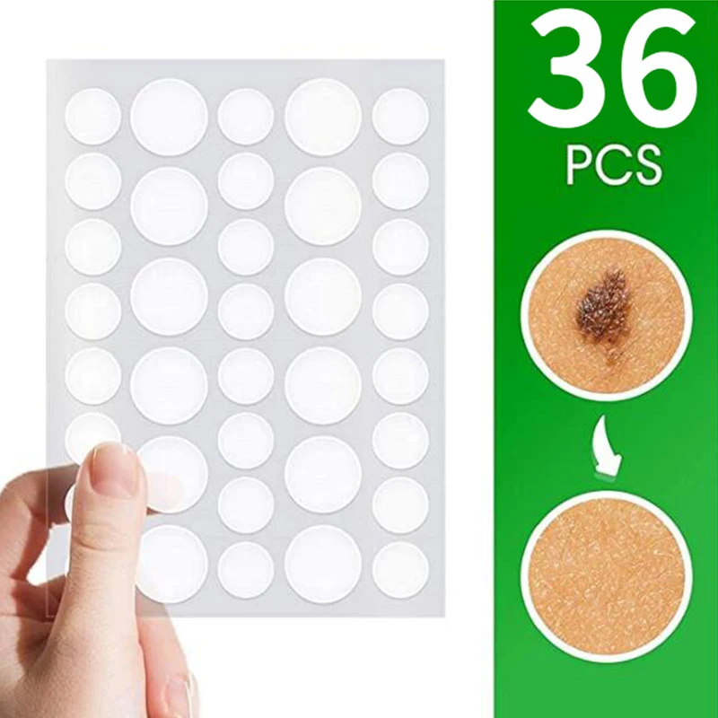 

36pcs/Pack Warts Remover Patch Skin Tags Remover Warts Treatment Cream Removal Patches Acne Remover Patches Acne Warts Stickers