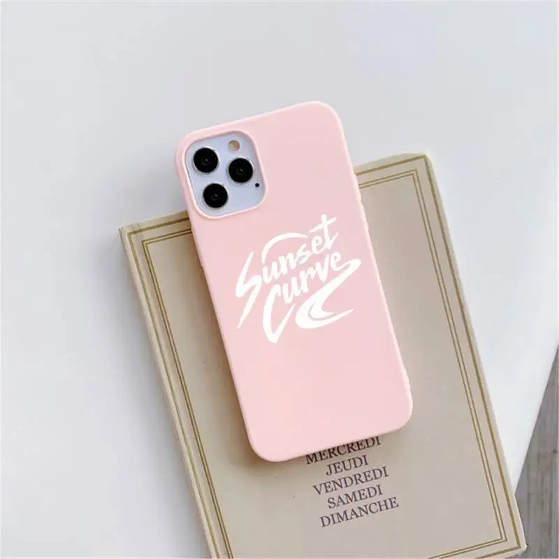 

Julie and the Phantoms Sunset Phone Case Pink Candy Color for iPhone 11 12 mini pro XS MAX 8 7 6 6S Plus X SE 2020 XR