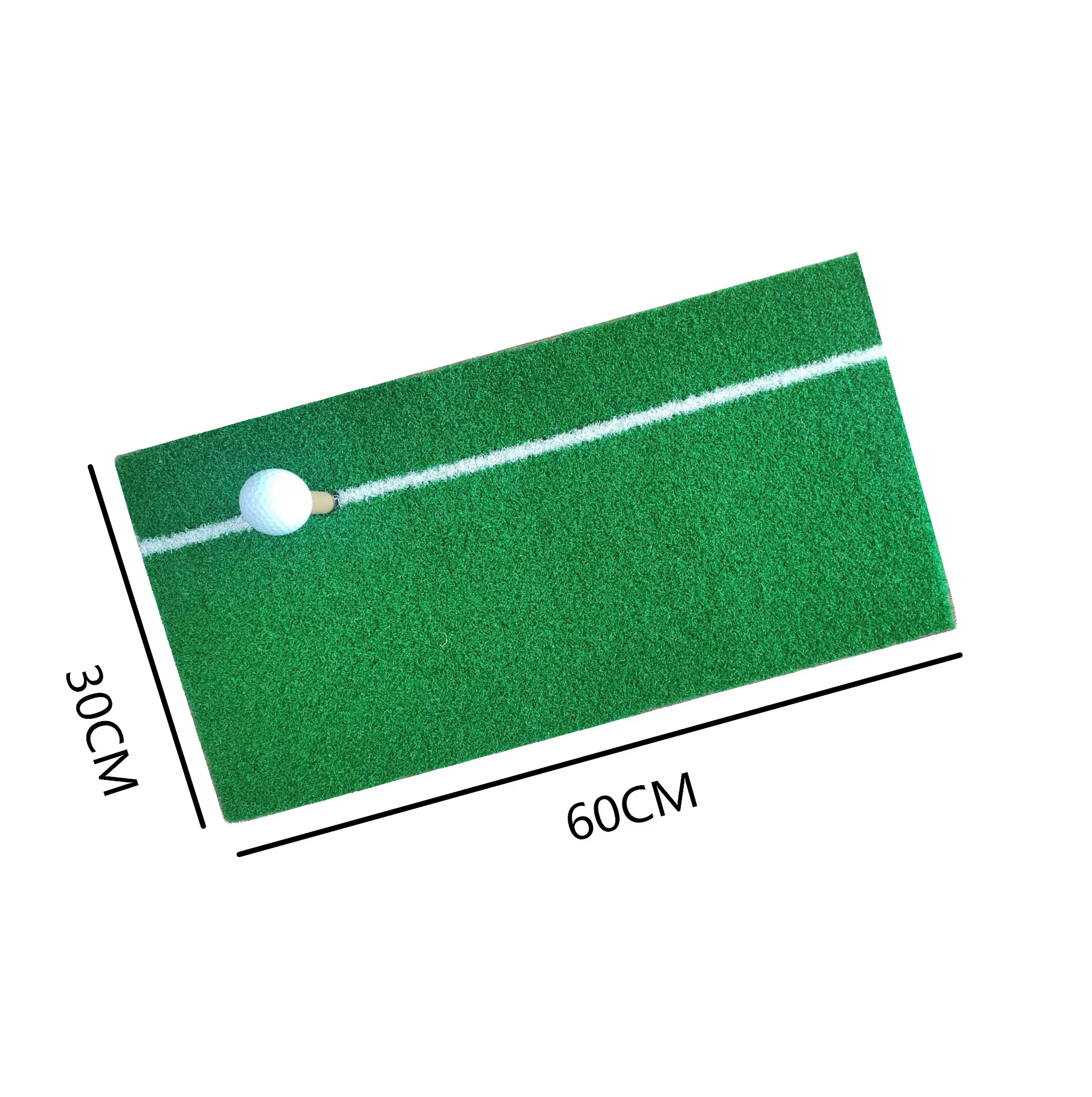 Satılık Mazel Portablel 60x30cm Ev Ofis Golf Pratik Mat Suni çim Naylon Karışık Golf Mini Isabet Tren Açık Golf Minderi