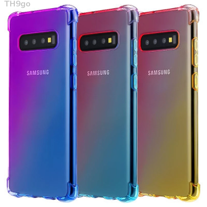 Чехол для телефона с градиентом Samsung Galaxy S10 5G S8 S9 Plus S10E противоударный чехол