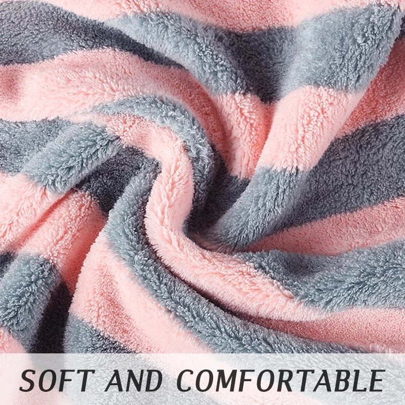 Женское косметическое полотенце из микрофибры в полоску волшебное женское