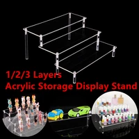 123 layers transparent acrylic display stand nail polish storage shelf box detachable action figure toy model doll display