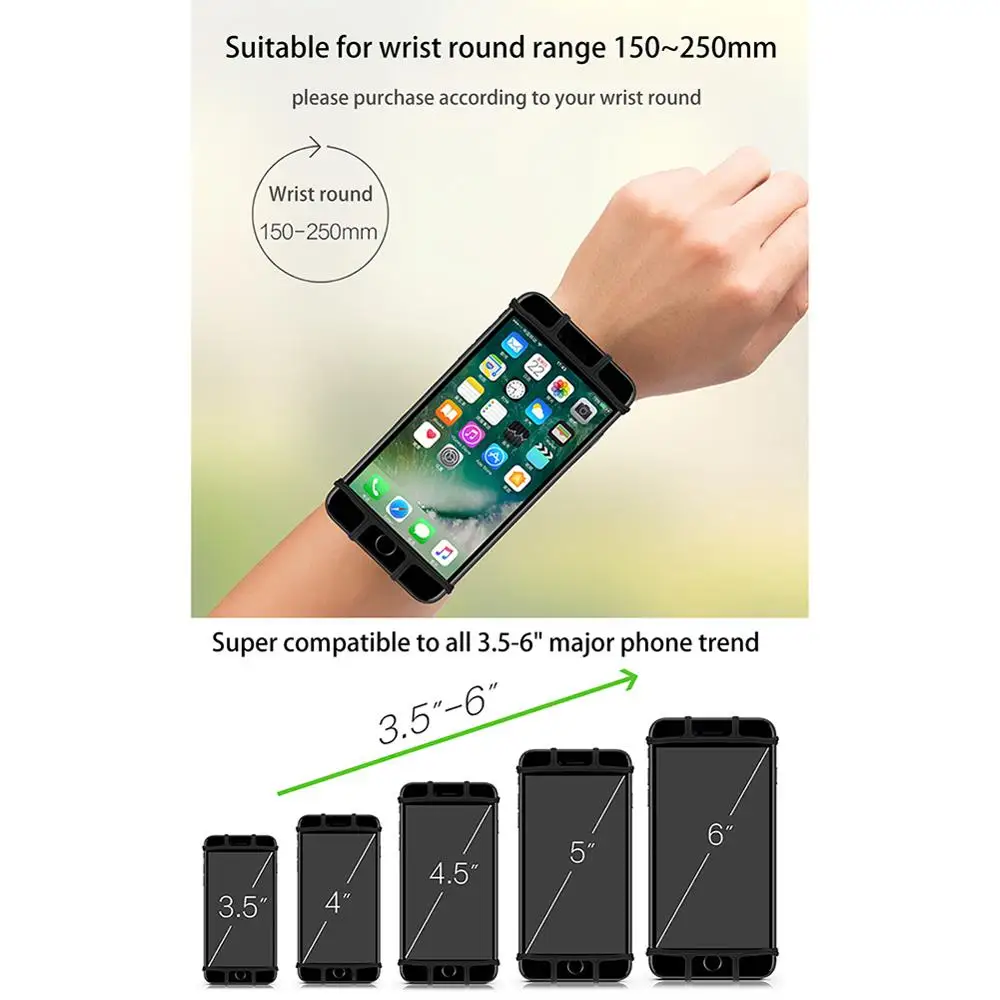 Поворотная сумка для бега мужчин и женщин повязки на руку сенсорного экрана