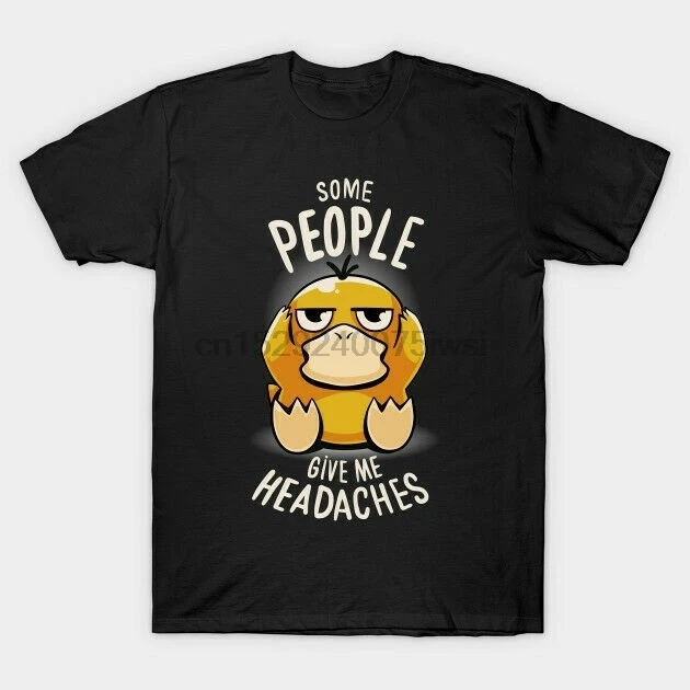 

Some People Give Me Heodoches Funny Personolity Short Sleeve Cotton Men's Block T Shirt