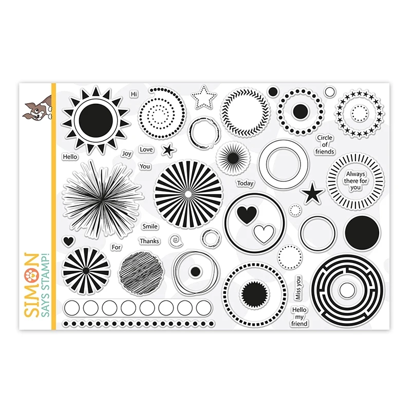 

JC Circle Fireworks Clear Rubber Stamps Scrapbook Silicone Seals Craft Stencil Album Card Make Decoration Sheet 2021 New design