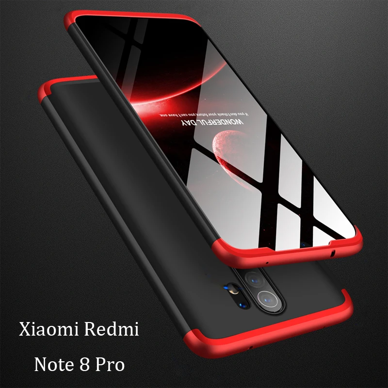 Чехол для Xiaomi Redmi Note 8 Pro жесткий Гибридный чехол из поликарбоната с полной защитой