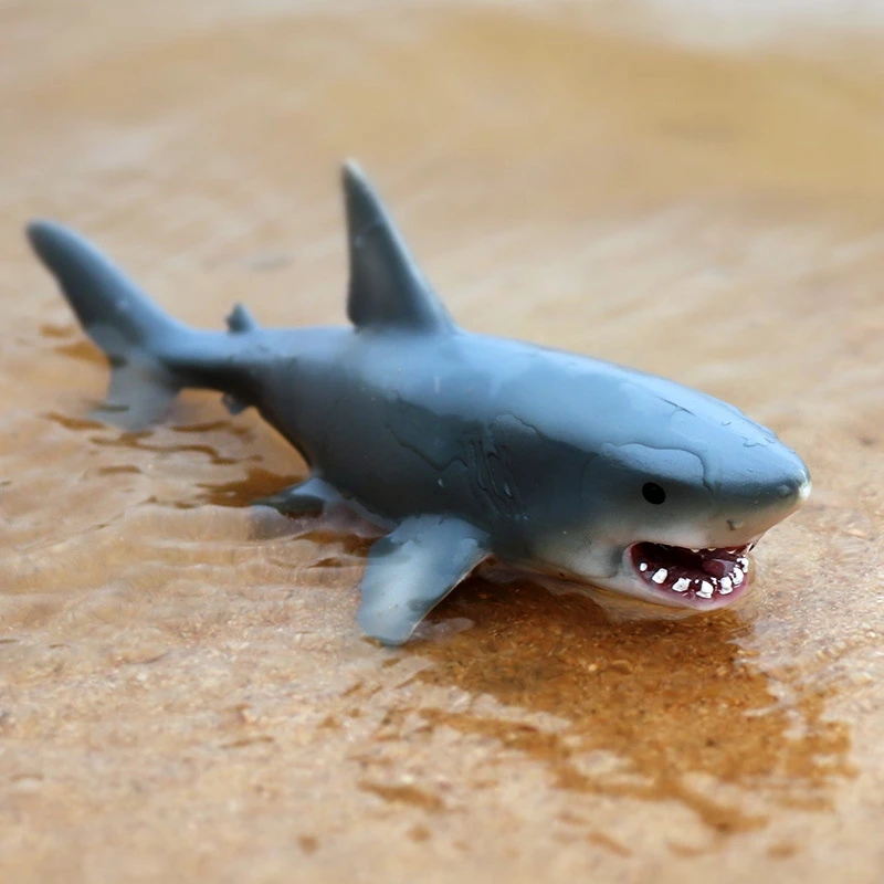 Искусственные животные большая белая акула модель животных модели