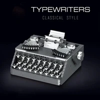educational toys 1136pcs buidling blocks compatible bricks diy assembled typewriter keyboard mode