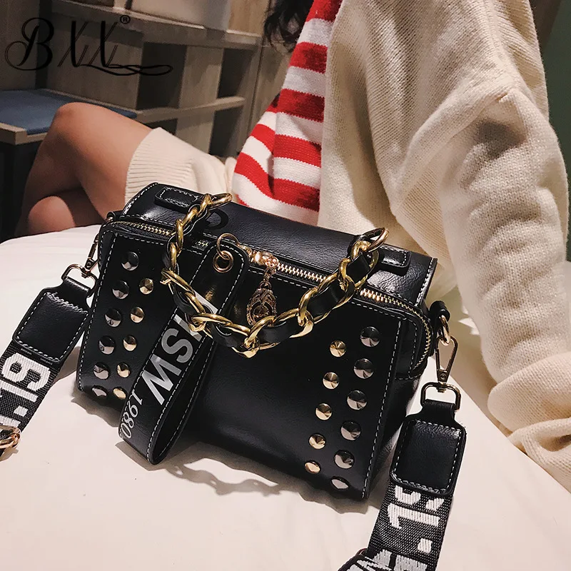 BXX Sac/2019 Модные осенние зимние роскошные женские сумки дизайнерские заклепки
