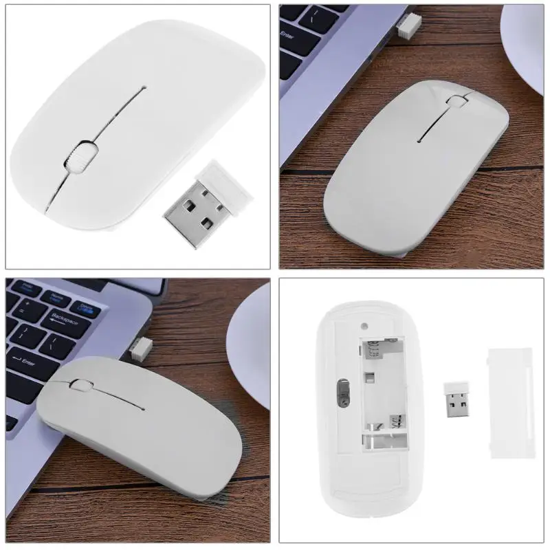 

7 Candy Color 2.4GHz 1000 DPI 3-Button Ultra Thin Usb Wireless Optical Photoelectric Gaming Mouse For Computer PC Laptop Desktop