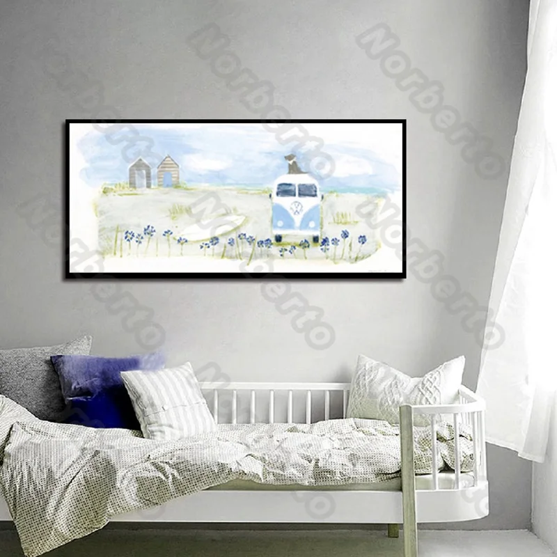 

Village Landscape Wall Murals Modern Style Still Life Canvas Figure Painting Posters for Living Rooms and Bedrooms Decoration