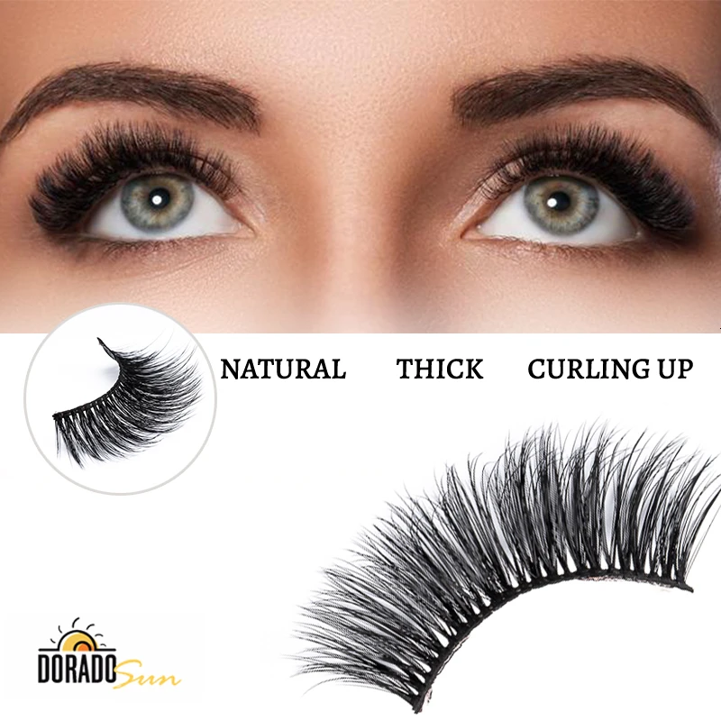 DORADOSUN 3D Искусственные норковые ресницы 6 пар в полоску натуральные длинные