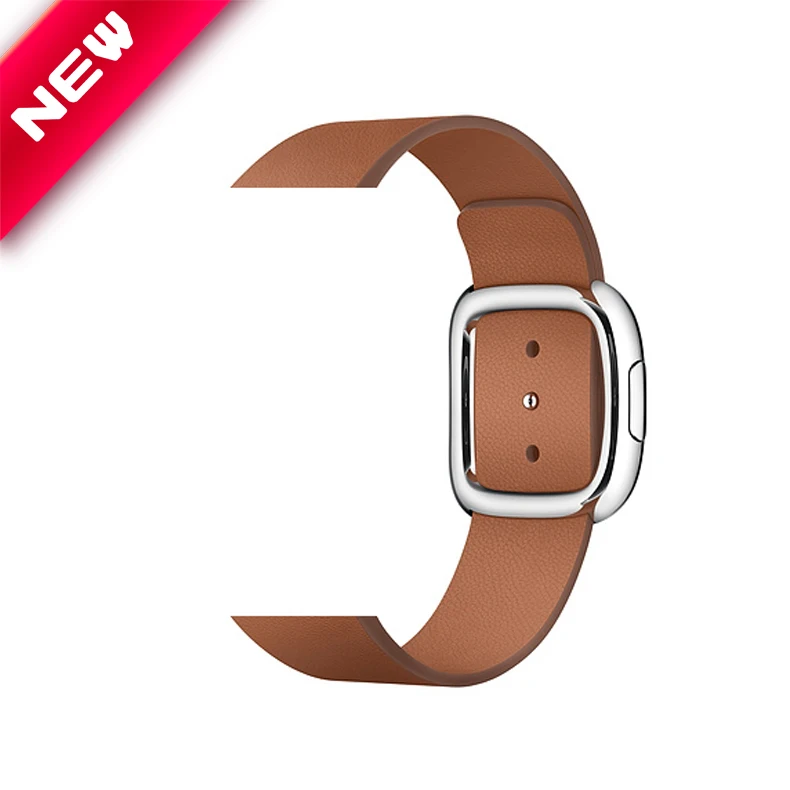 SL saddle brown Кожаный ремешок для Apple Watch 4 5 ремешок 44 мм/40 мм iwatch 3 ремешок 42 мм/38 мм correa Современный браслет ремень аксессуары для часов 4 3 2 1 5 - Цвет ремешка: SL saddle brown