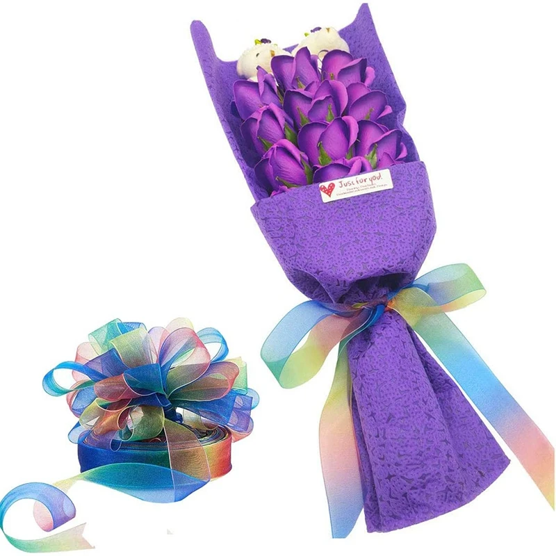 Лента из органзы 50 ярдов 25 мм блестящие прозрачные атласные ленты декоративные