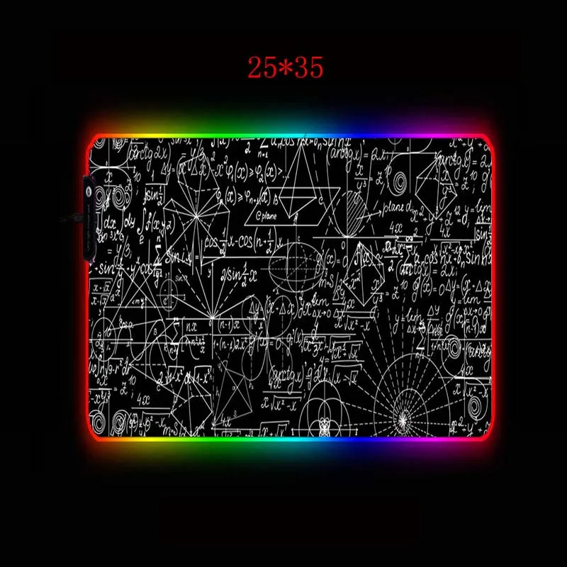 XGZ математических формул большой RGB игровая Мышь геймер клавиатура Pad