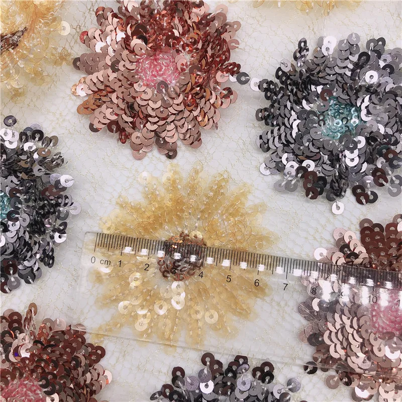 Новинка модное украшенное старинными блестками цветок маргаритки вышитая