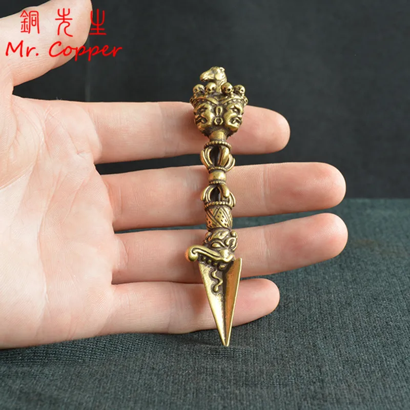 Медный Будда Ba Jin Just Vajry Pestle Feng Shui украшение для дома старинное Латунное