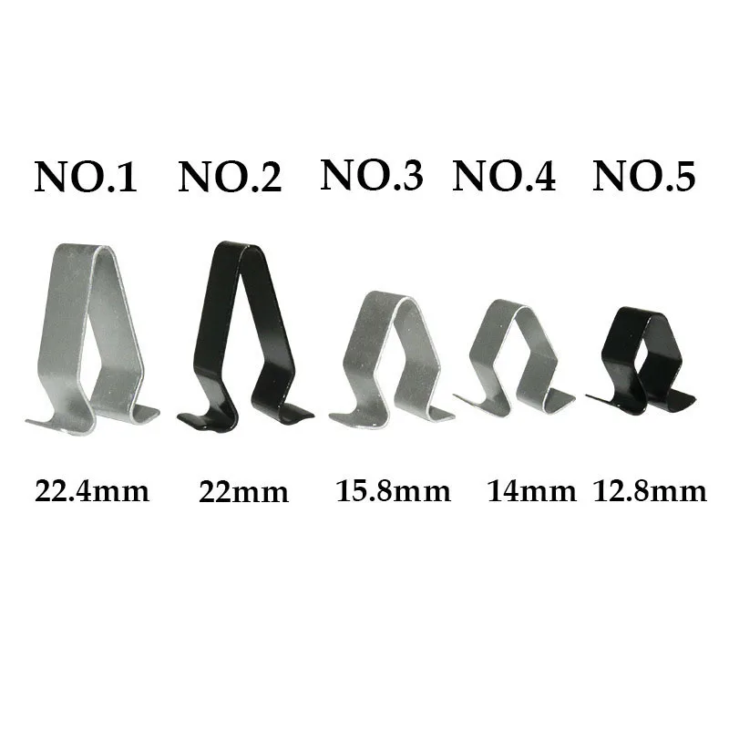 10 шт. 14 мм 16 22 Автомобильная дверная полоса подкладка металлический крепеж зажим