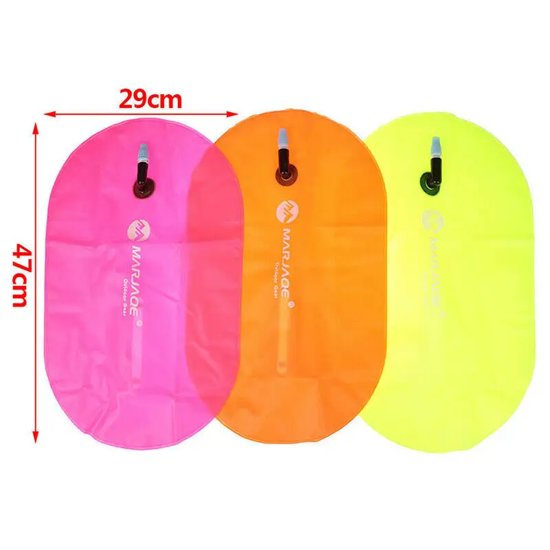 1X Pvc Conspicuous Color Swimming Life Buoy Safety Waterproof Float Inflatable Signal Drift Bag Dry Water Sports Device | Спорт и