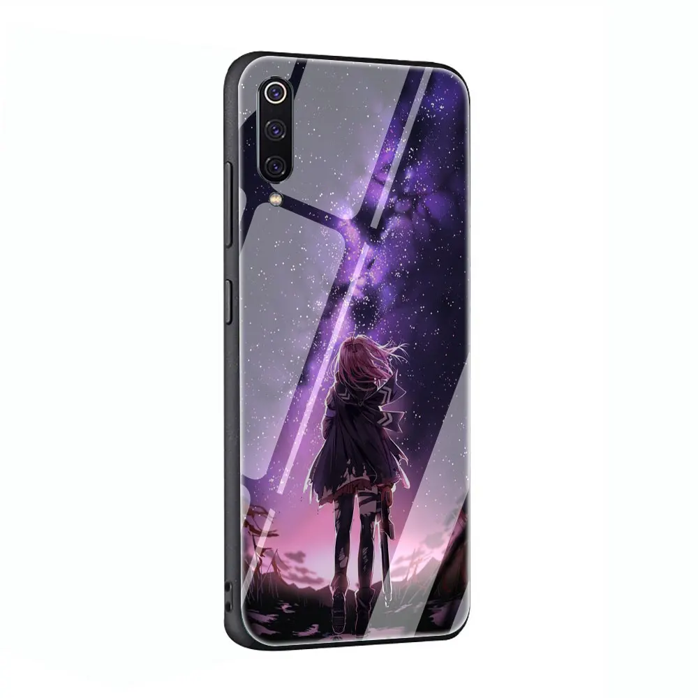 Мультяшный Меч Art Online Anim закаленное Стекло телефона Футляр для Redmi 4x 6A Примечание 5 6 7 Pro Xiaomi Mi 8 Lite A1 A2 5X6X9 - Цвет: G4