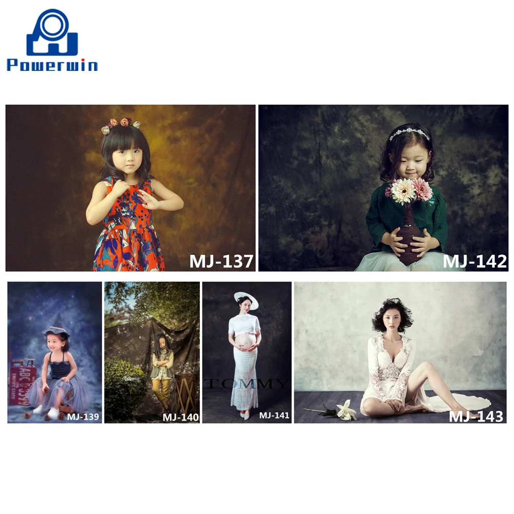 Хлопковый фон Powerwin для фотосъемки окрашенный галстуком муслиновый фотостудии